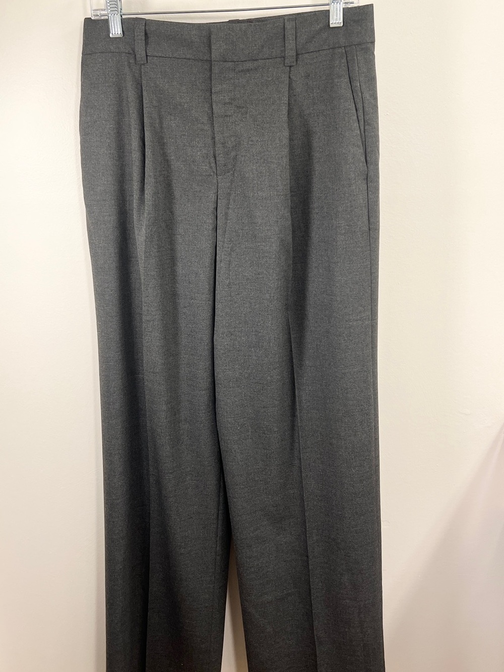 GAP Wide Leg Pants in Charcoal Gray